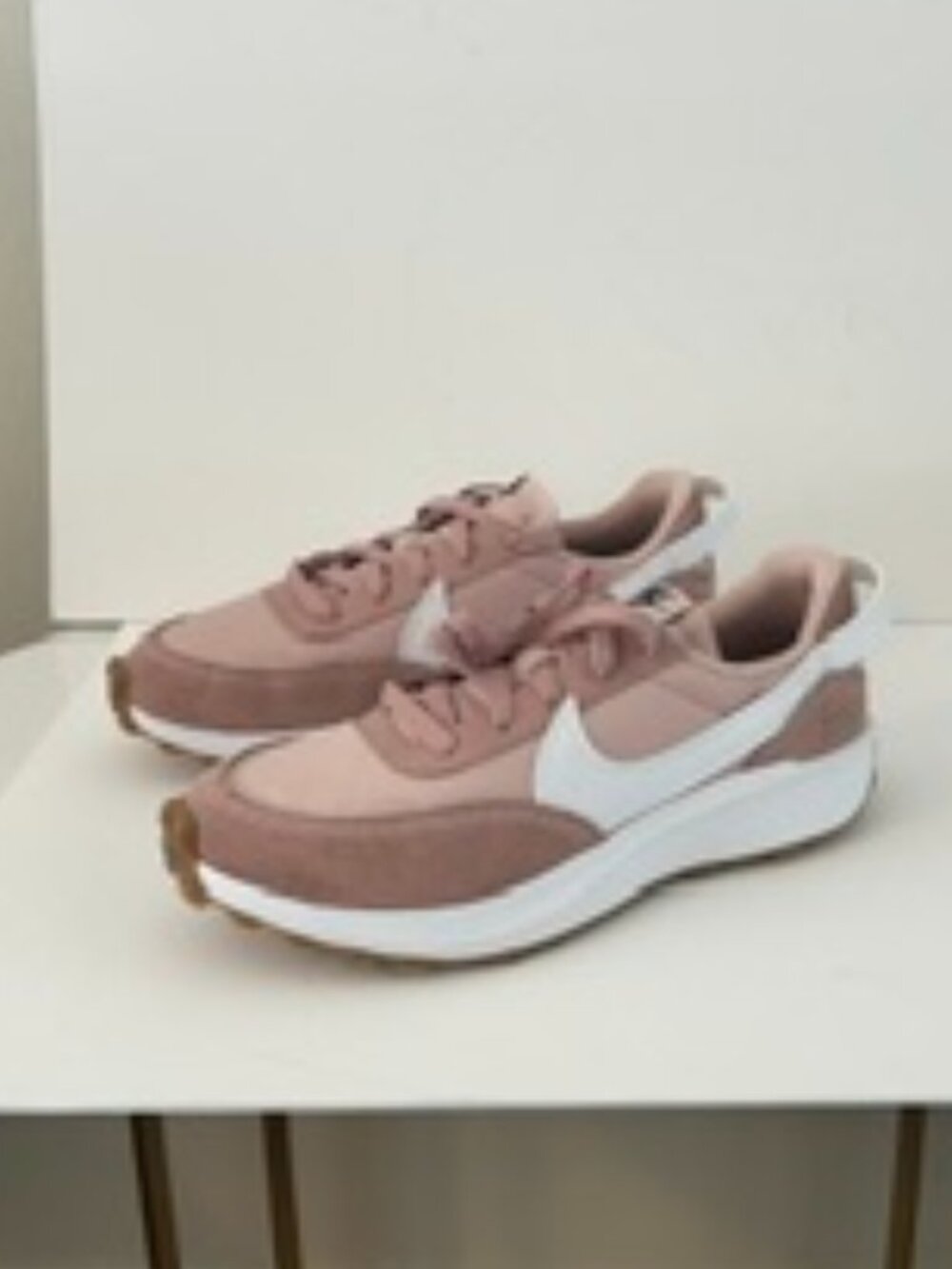 Nike Women's Waffle Debut Sneaker, Particle Beige/White/Particle Pink Size 9